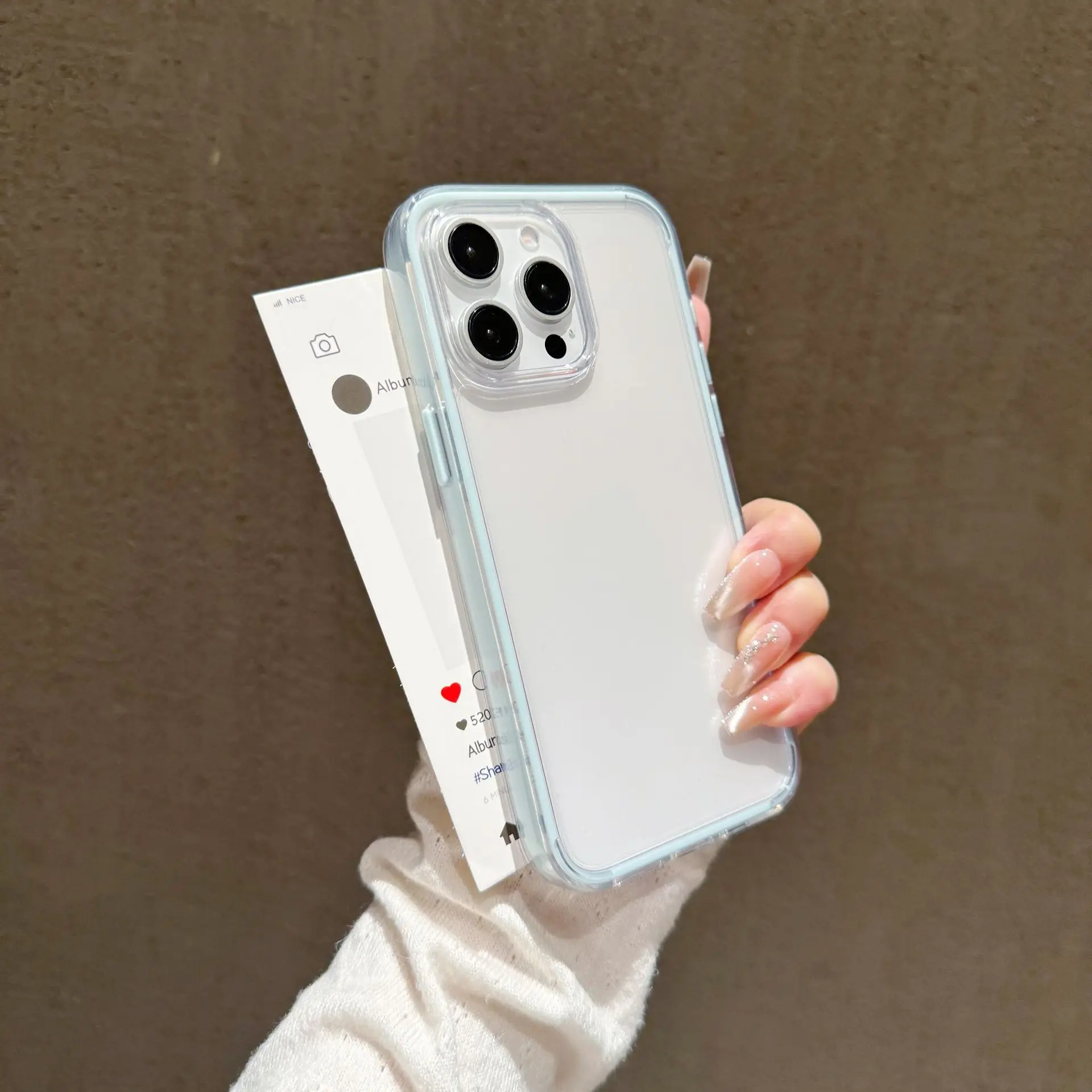 Hülle für iPhone 17 Pro Transparentes Acryl Anti-Drop Drei-in-Eins, für 15 Schutzhülle – Detail 9