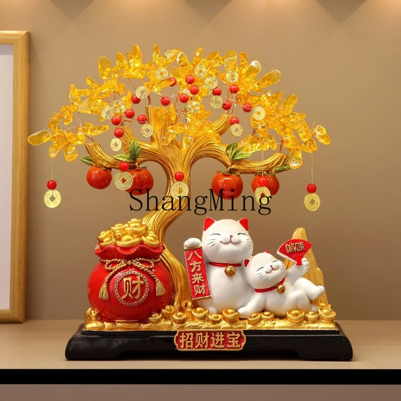

FG Bafanglai Fortune Tree Lucky Cat Ornament Living Room Store checkout page High-end decoration