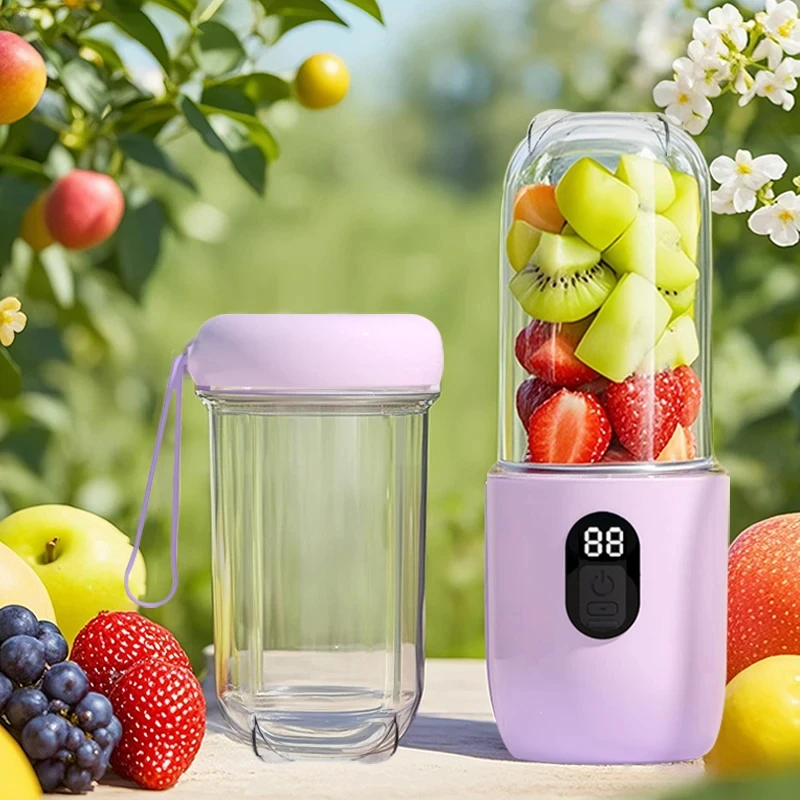 HOMEFISH Blender USB Rechargeable Cordless Mini Juicer Mixer for Smoothie Shake Protein Travel Sports Bottle Juicer Cup image 6