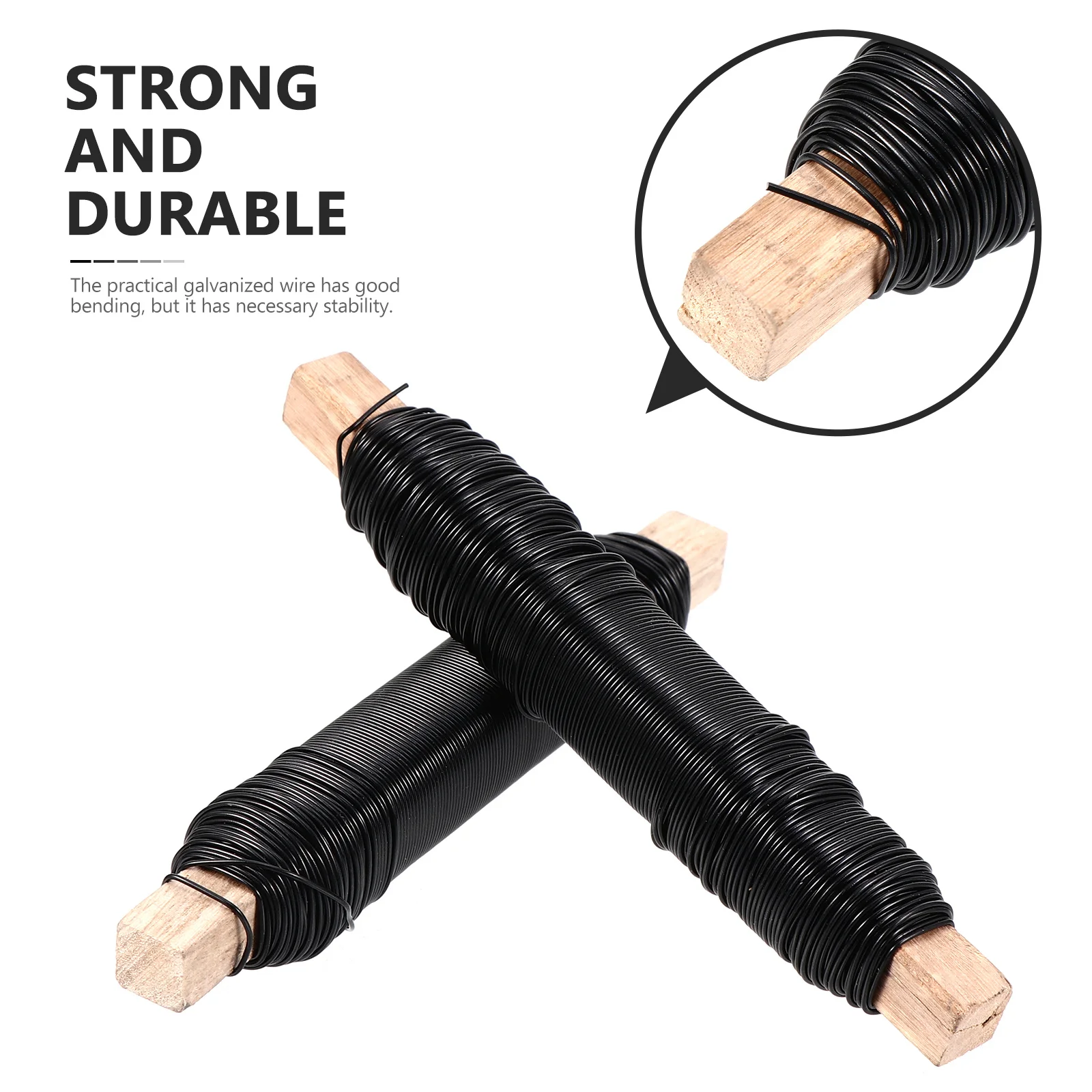 Bouquet de fleurs en fil de fer revêtu, 3 pièces, fils de cravate pour Simulation de tiges de fleurs, projets artisanaux de jardinage, fils de peinture métallique