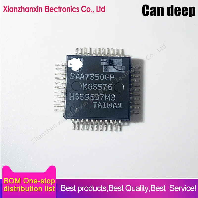 1PCS/LOT SAA7350GP SAA7350 7350 QFP44 Digital audio system chips in stock