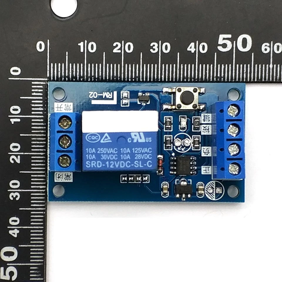 Modulo relè bistabile a chiave singola interruttore Refit per Automobile One Key Start Stop Self Lock controllo Microcomputer a Chip singolo 51