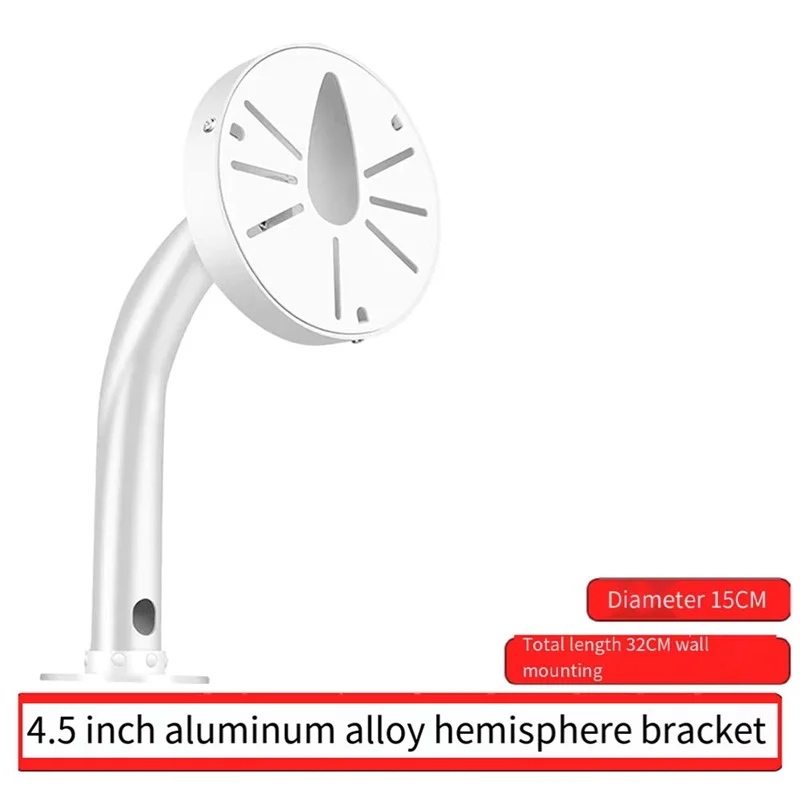 ABZW L-Shaped Universal Pendent Hemispherical Camera Bracket Dome Camera Ceiling Mounting Aluminum Alloy Mount Bracket