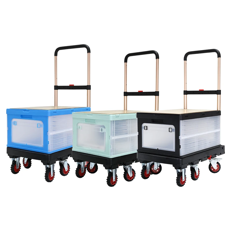 Extra Large Shopping Trolley Carrier 70L Portable Foldable Aluminium Hand Trolley