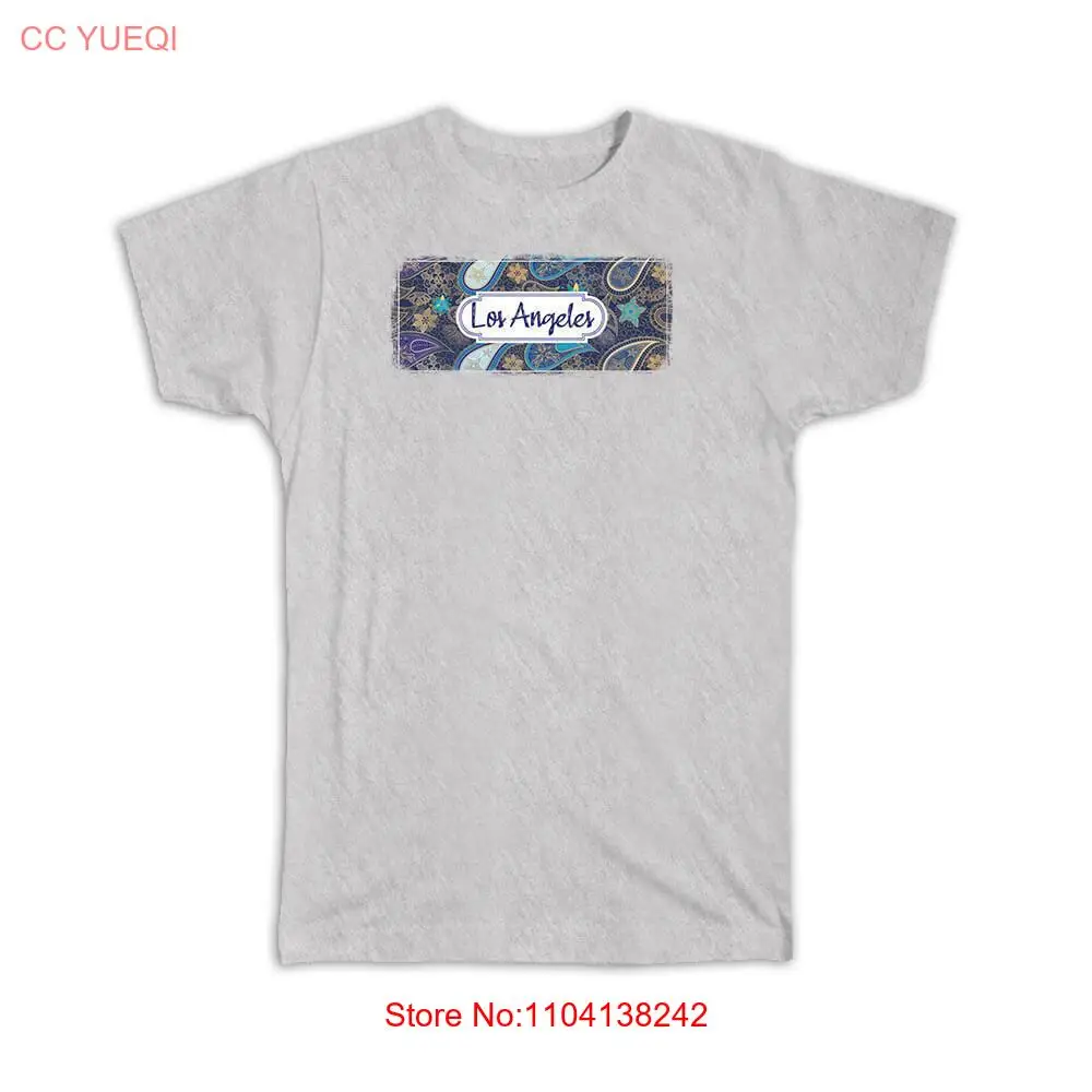 

Gift T-Shirt : Los Angeles United States Paisley American Souvenir Tourism