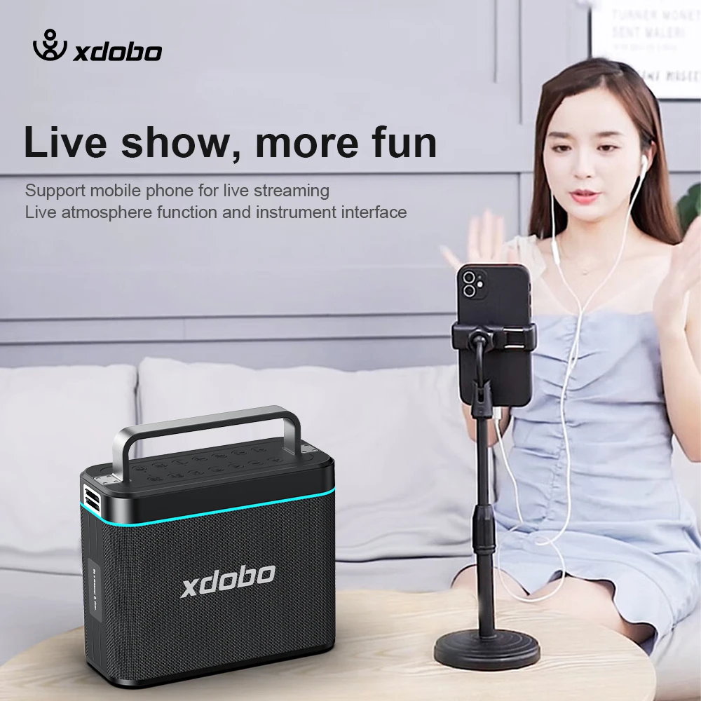 XDOBO Truth 200W Super Power Speaker Waterproof With 2 Mic