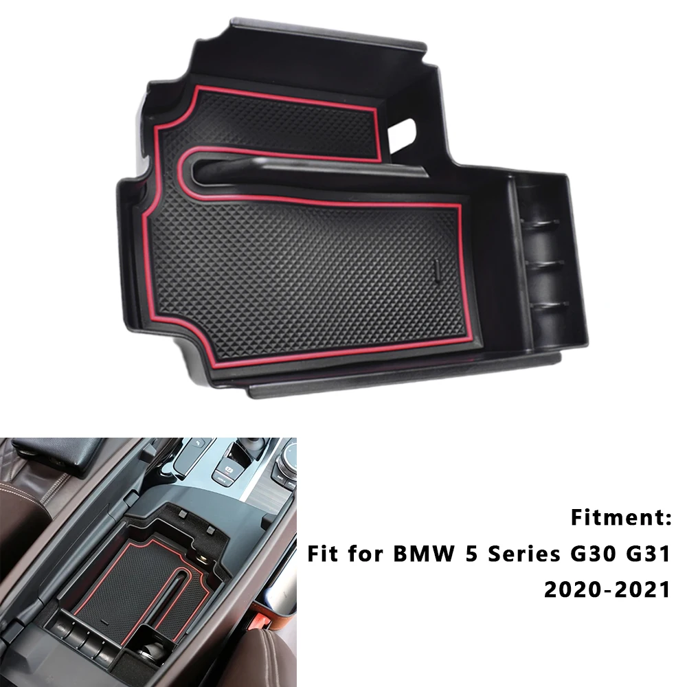 For BMW 5 Series G30 G31 2020 2021 Car Central Armrest Storage Box Car Accessories Center Console Organizer