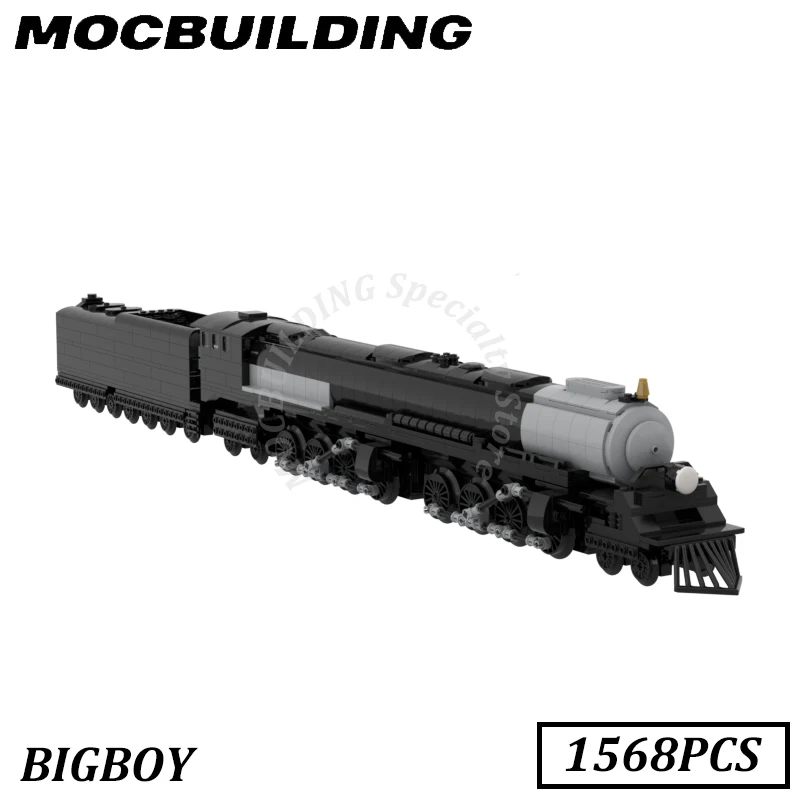 Building Brick Train Model Locomotive Big Boy MOC Building Blocks Display Construction Toys Birthday Gifts Present