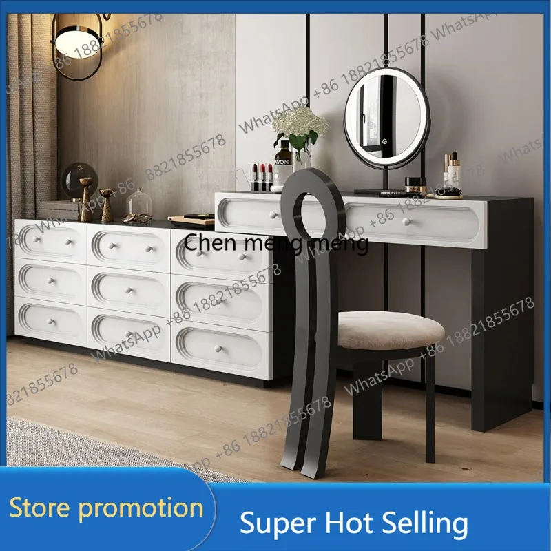 

D46 French retro solid wood dressing table, light luxury high-end medieval style makeup table