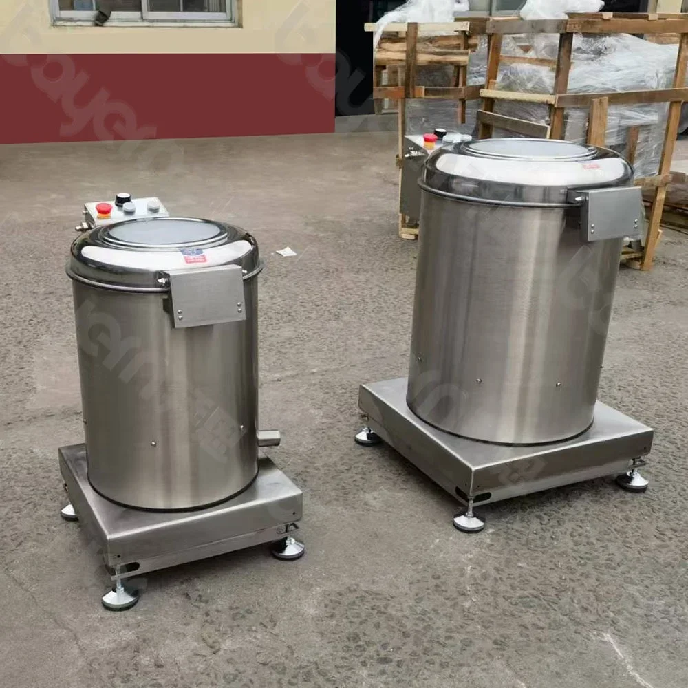 Green Vegetables Dewatering MachineFood Dehydrator Stainless Steel Centrifugal Cabbage Spin Dryer Dehydrator