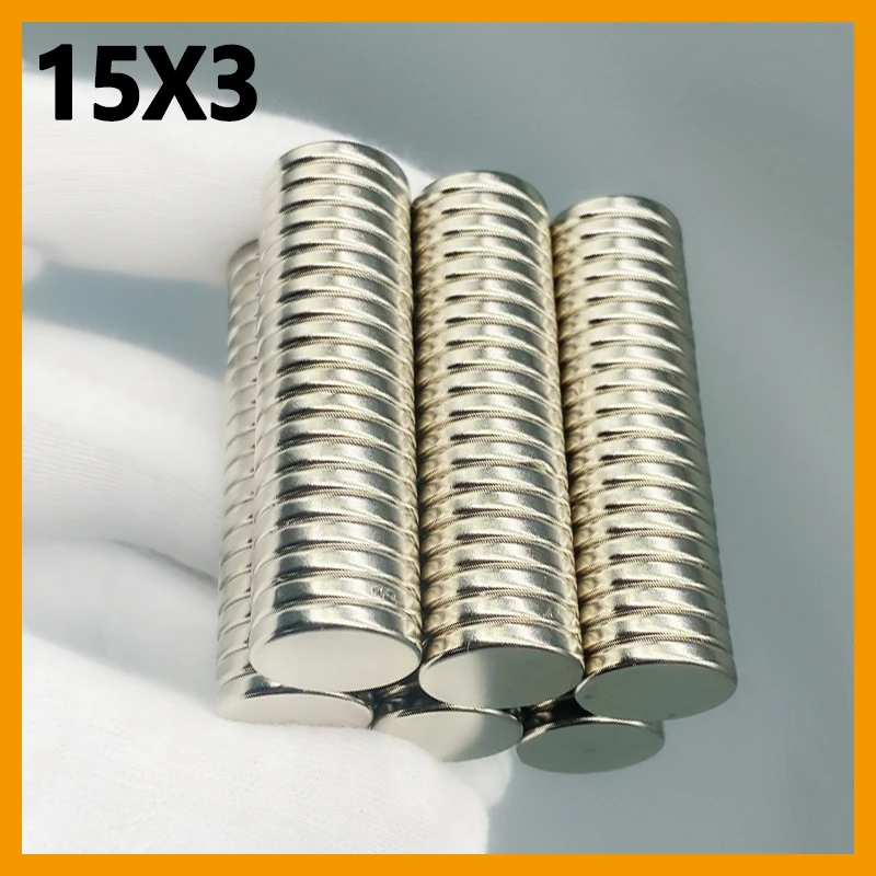 5-500pcs 15x3mm Magnet Round Shape for Whiteboard Tool Fridge Kitchen Garage Office Craft Refrigerator 15*3mm Accessory