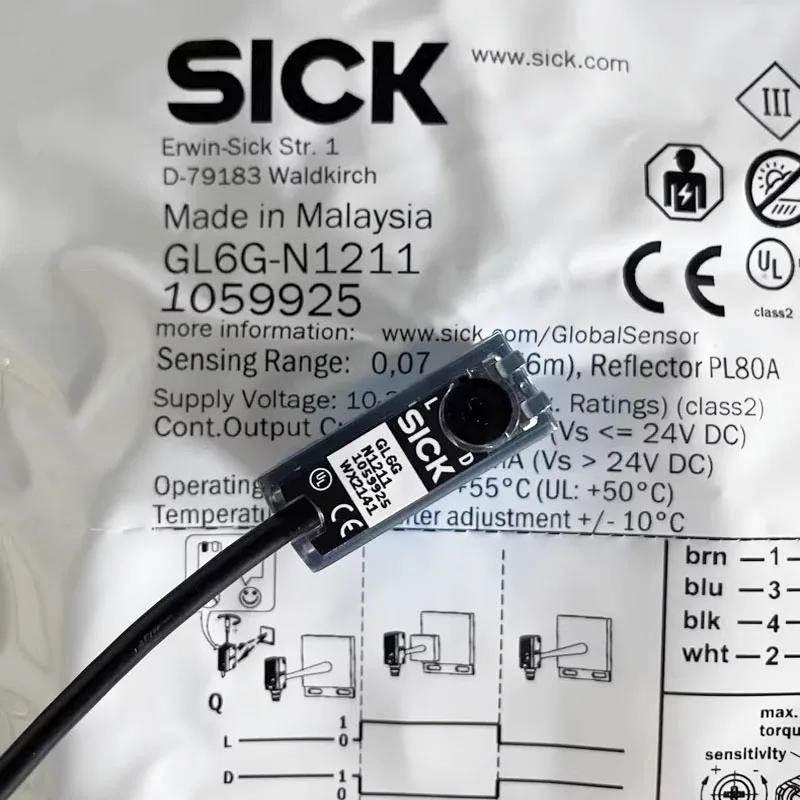 GL6G-N1211 Nuevo sensor de interruptor fotoeléctrico SICK original, gran cantidad en stock, bienvenido a consultar