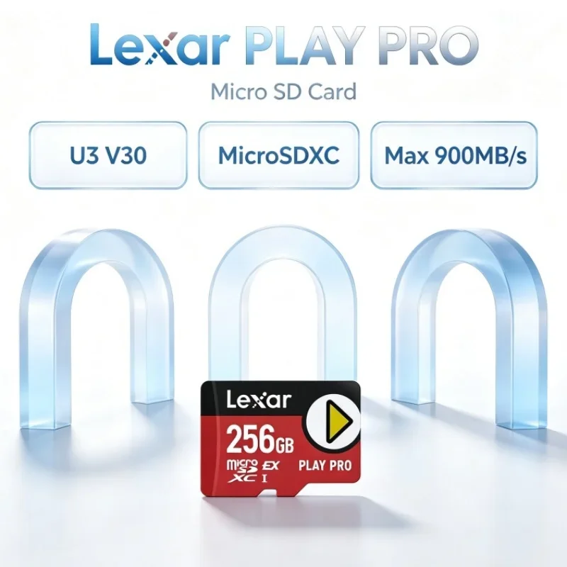 Lexar PLAY PRO MicroSDXC Express Card 256GB 512GB 1TB Max 900MB/s V30 U3 C10 A2 High Speed Memory Card Game Optimised for Switch