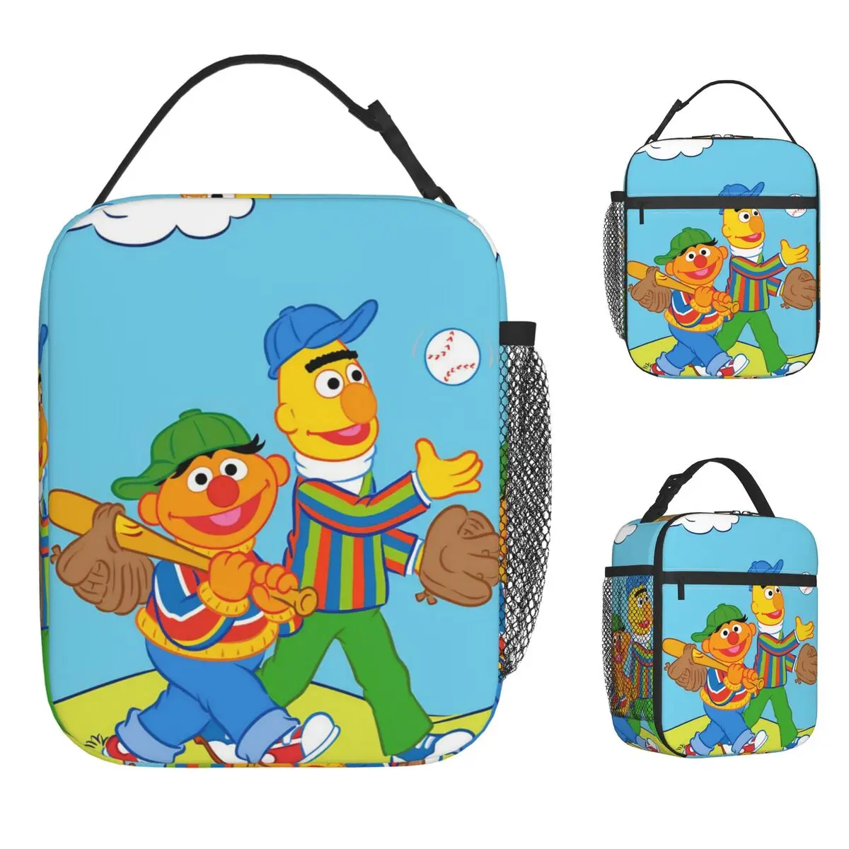 Cookie Monsters Lunch Bag Travel Lunch Box For Child Fun Designer Thermal Lunch Bags Oxford Portable Insulated Cooler Bag