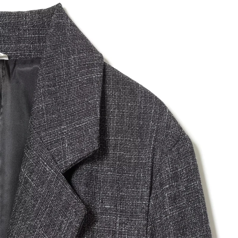 Veste de costume droite en laine mélangée de haute qualité, élégante et à la mode, nouvelle collection automne/hiver 2025