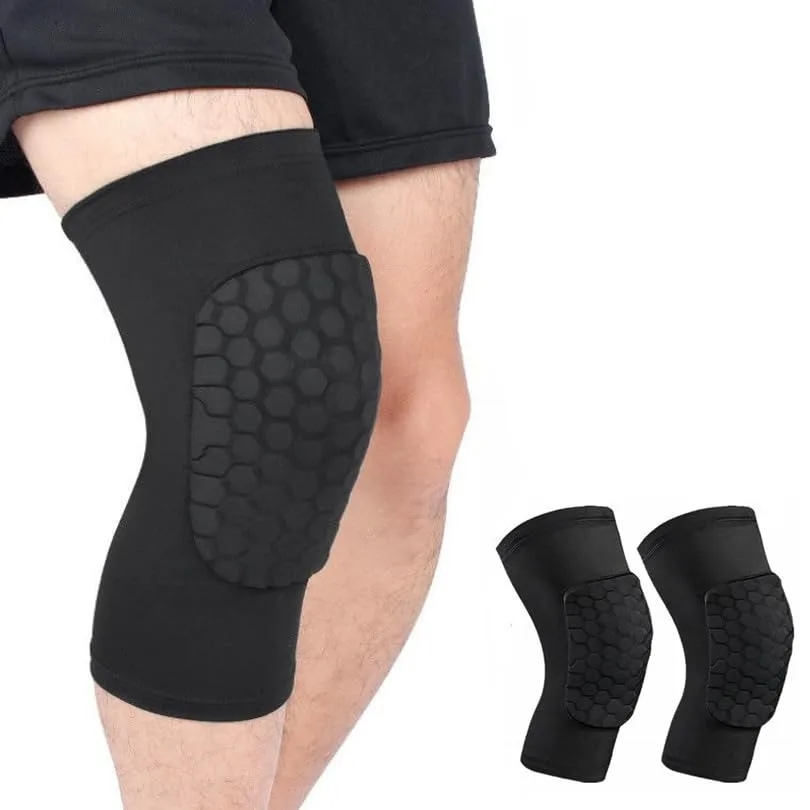 1 Uds rodilleras de compresión, rodilleras de voleibol de baloncesto con rodillera acolchada de panal rodilleras suaves