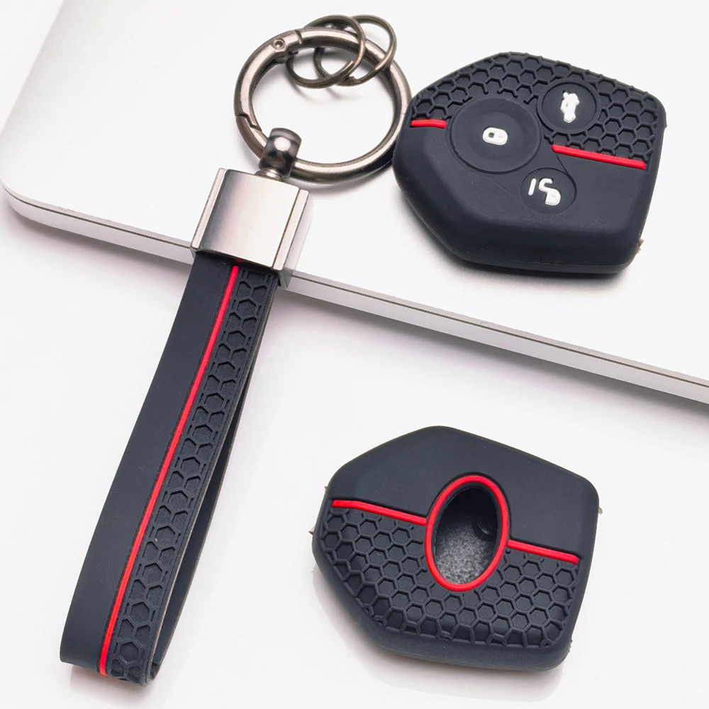 For Subaru Forester Outback Legacy XV Crosstrek Impreza BRZ WRX Remote Key Case With Buckle Strap Non Slip Grip