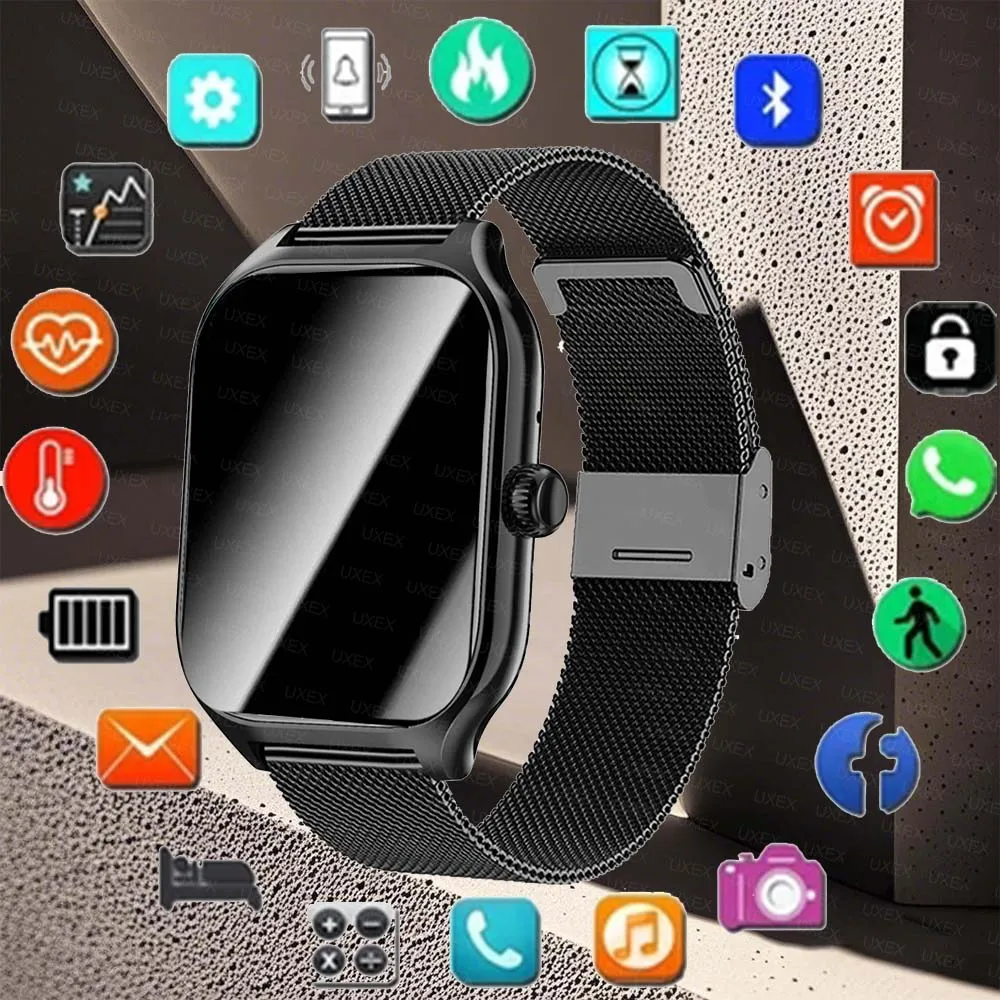 

Trendy Women Bluetooth Call Watches For Android IOS Watch Display Health Tracker Sport Mode Watch Men Diy Faces Christmas Gift