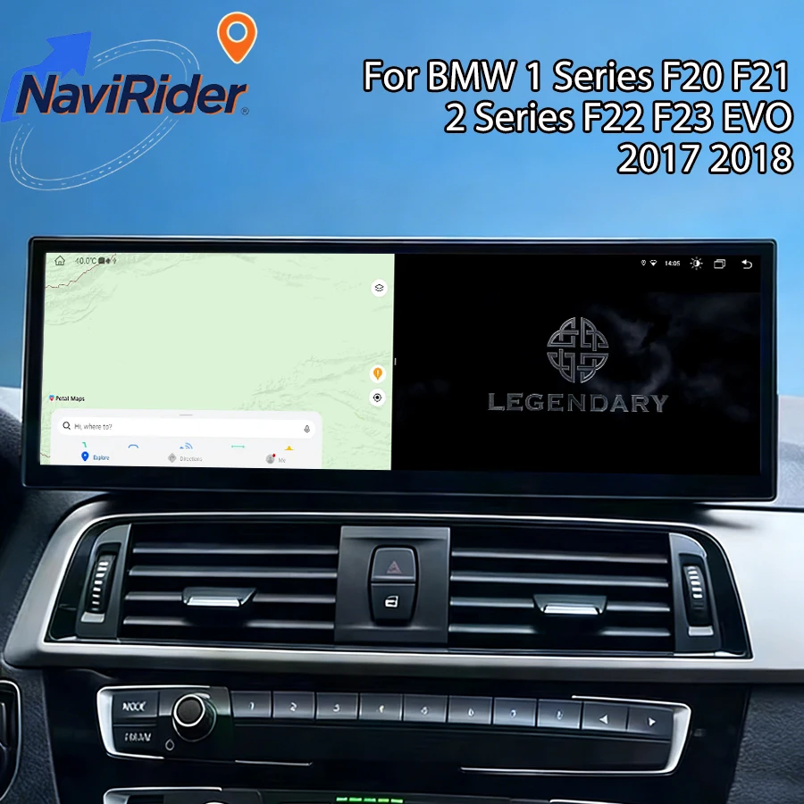 

14,9-дюймовый мультимедийный видеоплеер для BMW 1 серии F20 F21, 2 серии F22 F23 EVO 2017-2018, Android-стереосистема с CarPlay, автомагнитола