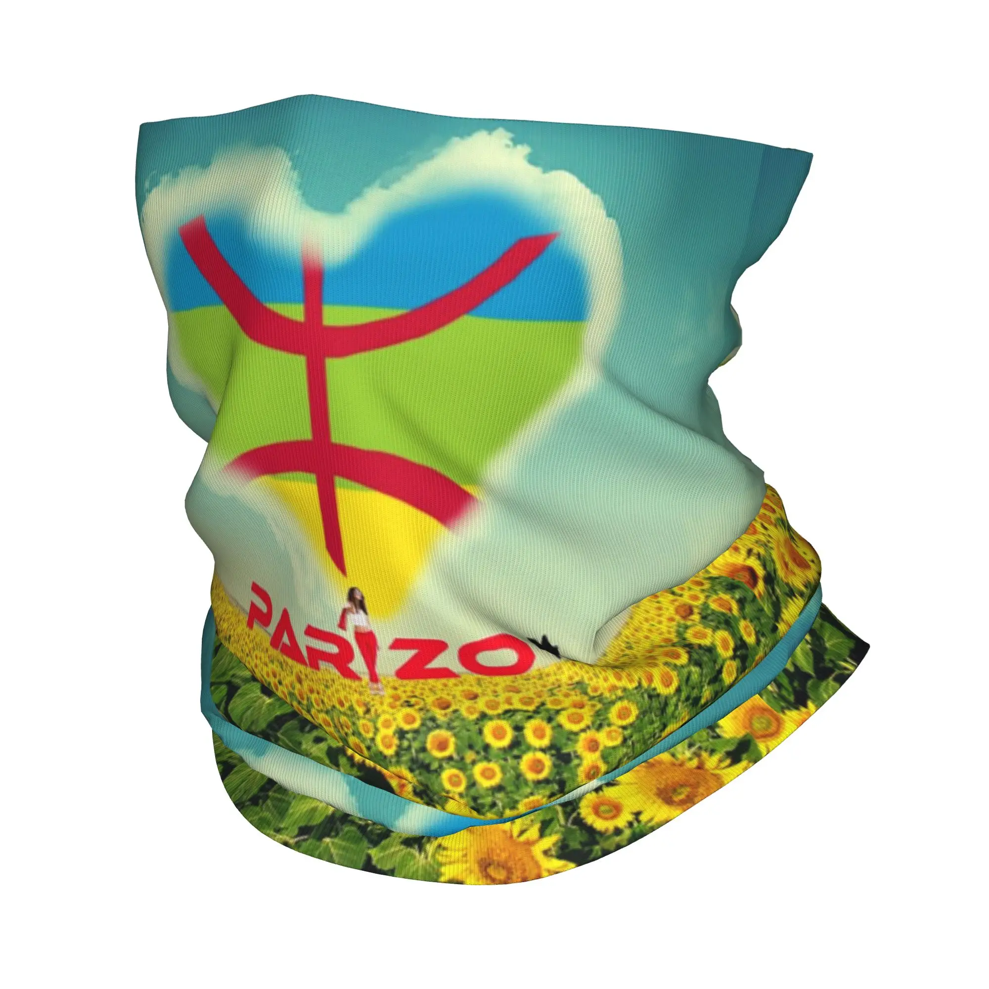 

Amazigh Tifinagh Cultural Flag Alphabet Design Bandana Neck Gaiter Printed Wrap Scarf Multifunction Cycling Scarf For Men Women
