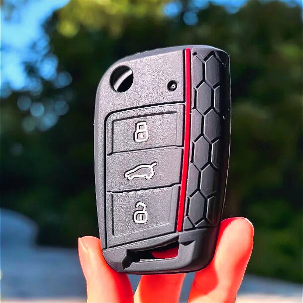 

For VW golf 7 GTI POLO T-Cross T-Roc touran Tiguan Skoda Octavia Rapid kodiaq Fabia Seat Ibiza leon Ateca Arona key case cover