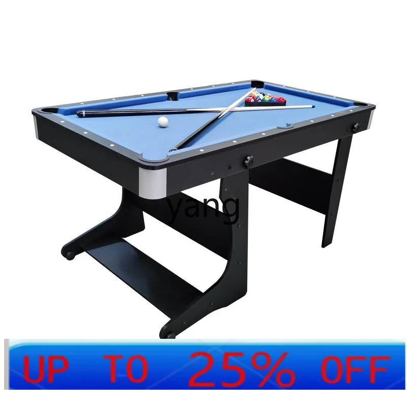 CX  Indoor Household 6 '7' Pool Table Black 8 Nine Ball Folding Leg Billiards Board Game