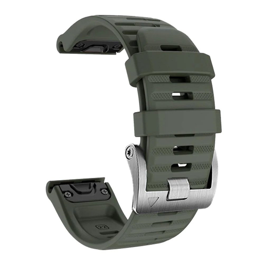 QuickFit 22 26mm Official Band For Garmin Fenix 5 5X Plus 6 6X Pro 7 7X 3 HR Watch Strap Epix Gen 2 Silicone Watchbands Bracelet