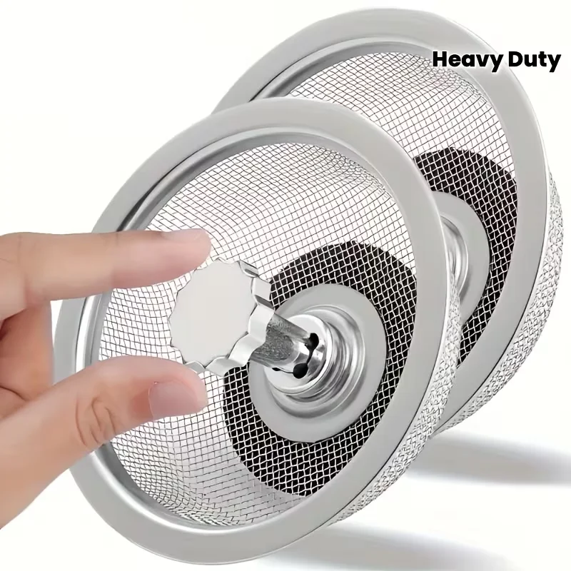 Aanrechtfilter Roestvrijstalen gaas Gootsteenzeefje Filter Badkamer Wastafelzeef Afvoer Riool Anti Verstopping Afvoerputje ﻿