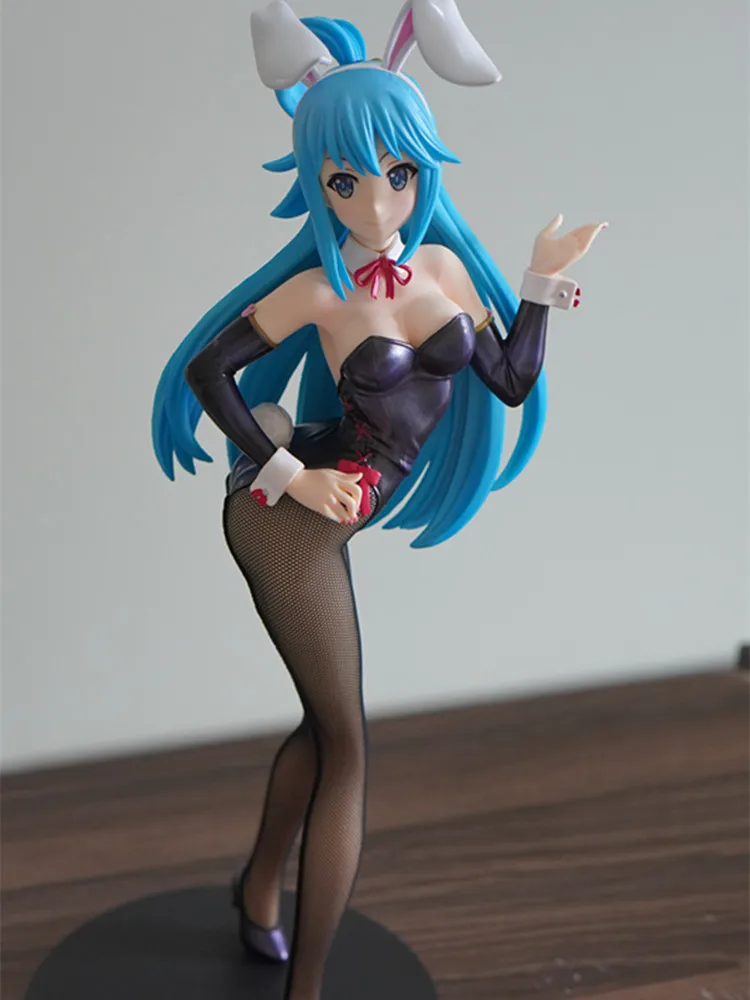 Figura de Anime KonoSuba: La Bendición de Dios en Este Mundo Maravilloso, Aqua 1/4 Bunny Girl FREEng Ver, Estatua de Chica Hermosa, Decoración de Escritorio