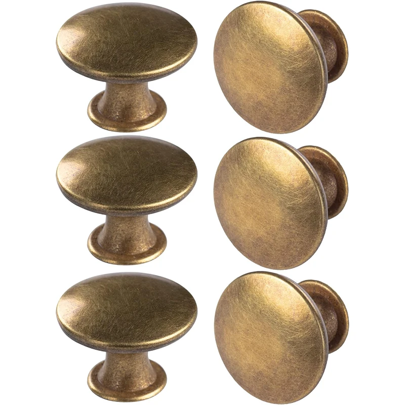 Simple Matte Black Single-Hole Single-Grain Small Handle Cabinet Door Handle Round Flat Head Hollow Small Handle.