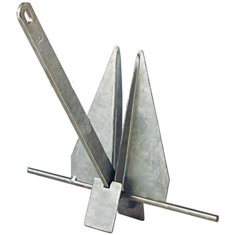 Q235 25kg Danforth Boat Anchor Mix Iron And Galvanized From Isure Marine Made In China