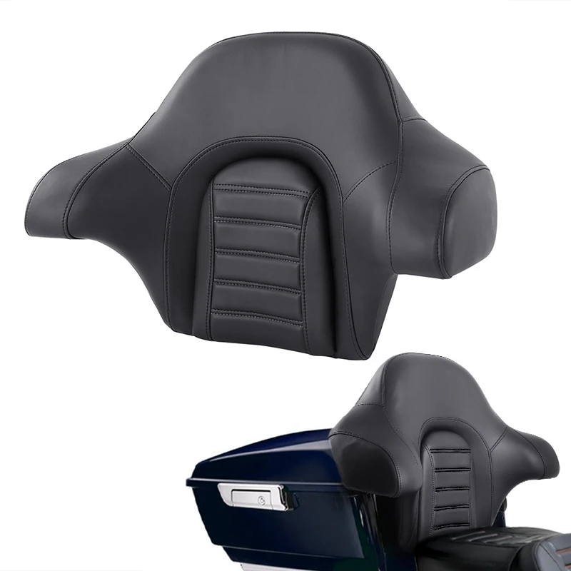 XF2906SC52-02-BK-KP Black King Chopped Trunk Backrest  fit For Harley Touring Road King Glide 2014-2020