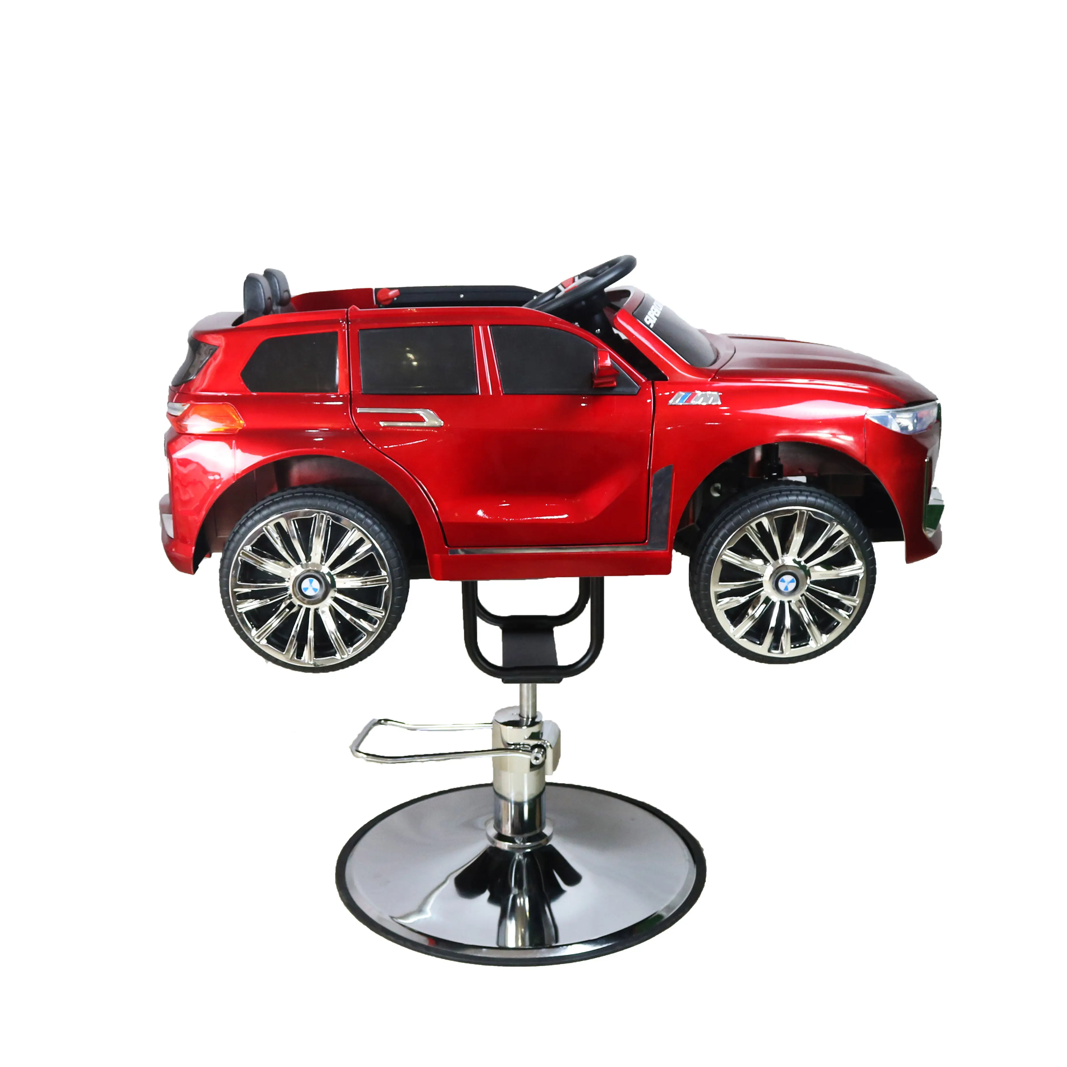 Hairdressing Chair Children's Electric Car Singing Music Modeling Barber Chair Lifting And Rotating Cutting Chair Seat