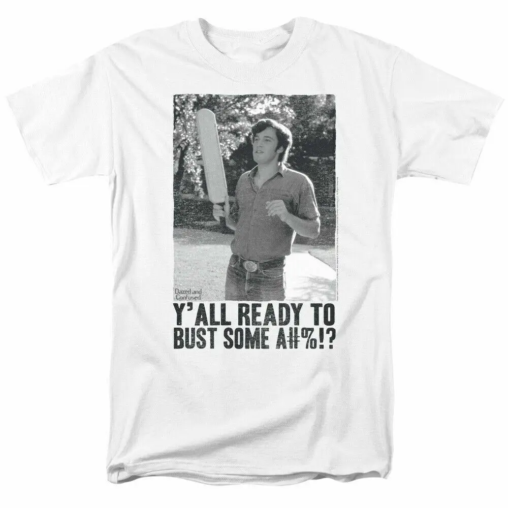 

Dazed and Confused Paddle T Shirt Licensed Comedy Movie Funny Tee Classic White