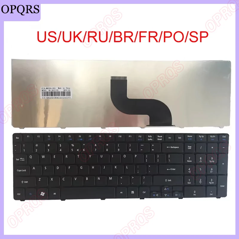NOVO Para Acer Aspire 5750 5750G 5253 5333 5340 5349 5360 5733 5733Z 5750Z 5750ZG 7745 5749 Teclado EUA/Russo/Espanhol/Francês