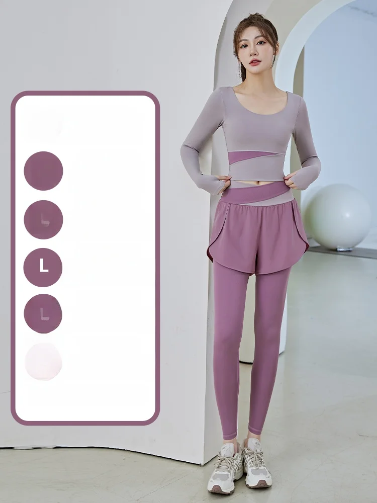 Mint Perzikkleur Blo Yoga Fitn Sportkleding Pilates Training Qui Dry-pak voor dames met borstkussen Profional Morning R...