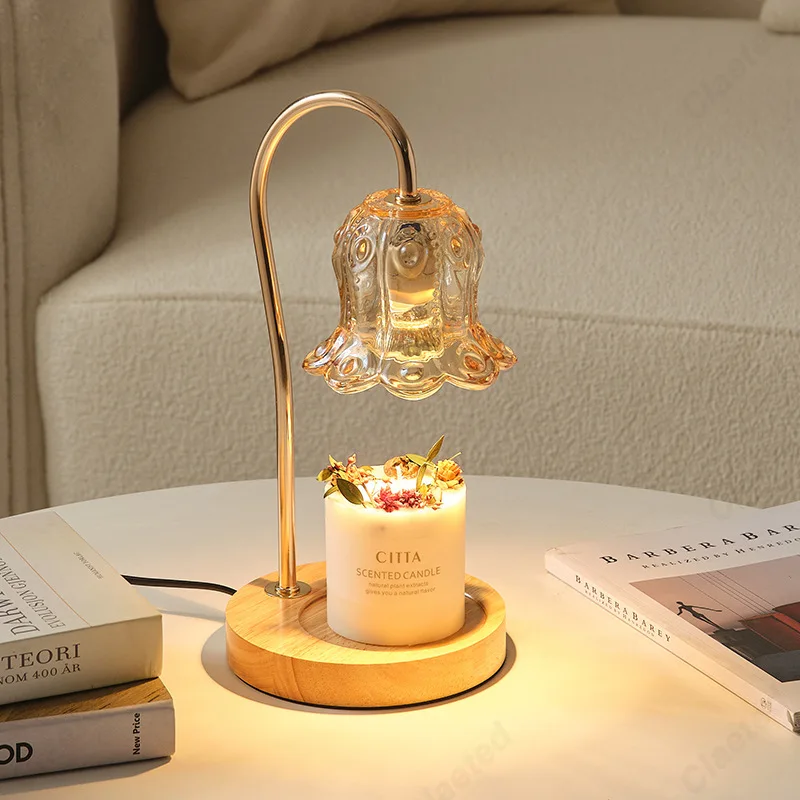 Creative New Aromatherapy Wax Melting Lamp with Adjustable Brightness and Timed Bedroom Headboard Atmosphere Decoration