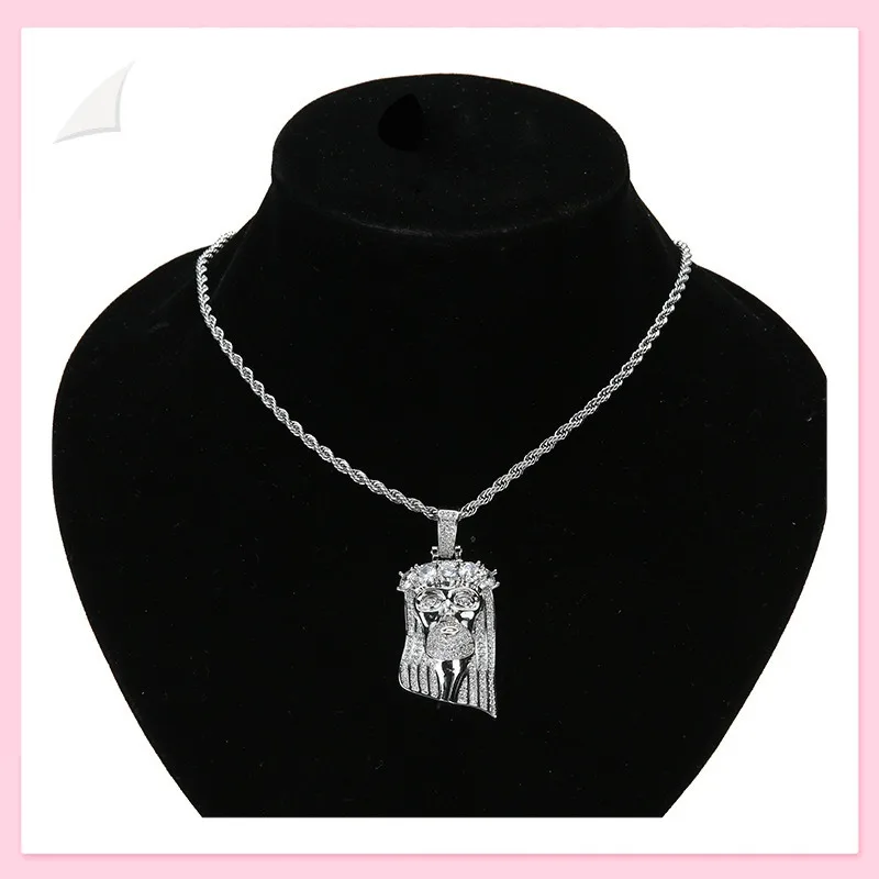 

Горячая распродажа: винтажный кулон в греко-римском стиле с портретом, медный с цирконами, мужское ожерелье в стиле хип-хоп