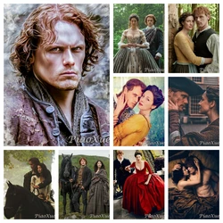 Outlander Classic TV Series 5D Diamond Painting Drama Cross Stitch Jamie Fraser Fantasy Movie Picture DIY Mosaic Art Home Decor
