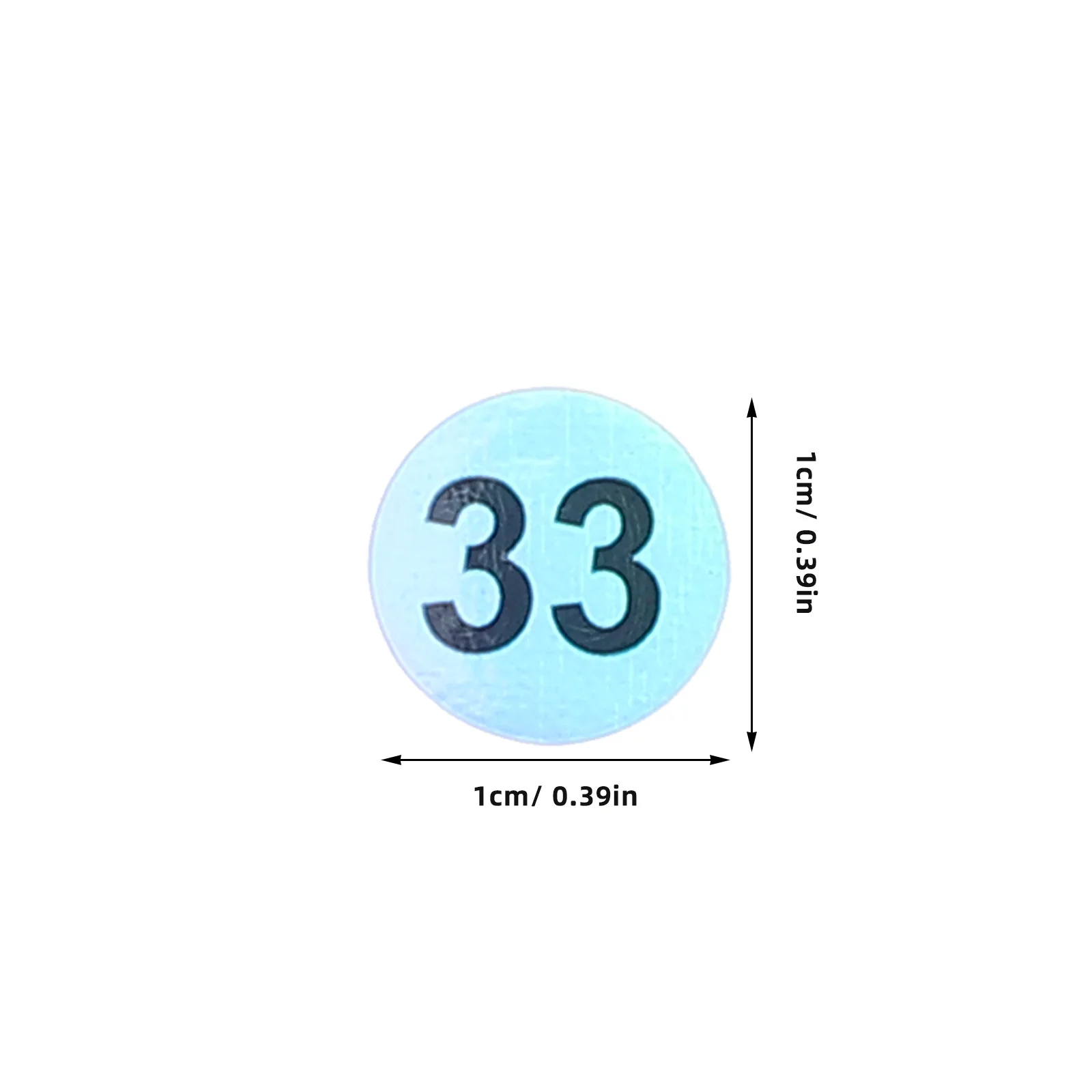 Picture 4: 50Pcs Sequential Number Stickers Round 01-60 Waterproof Easy Identification Labels for Time Clock Inventory Organization Number