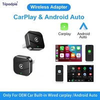 Caja CarPlay AI Super Mini 2026, Conexión por Cable a Inalámbrica, CarPlay/Android Auto 2 en 1, WiFi de 5 GHz, para el 98% de los Coches con CarPlay/Auto Cableado Original