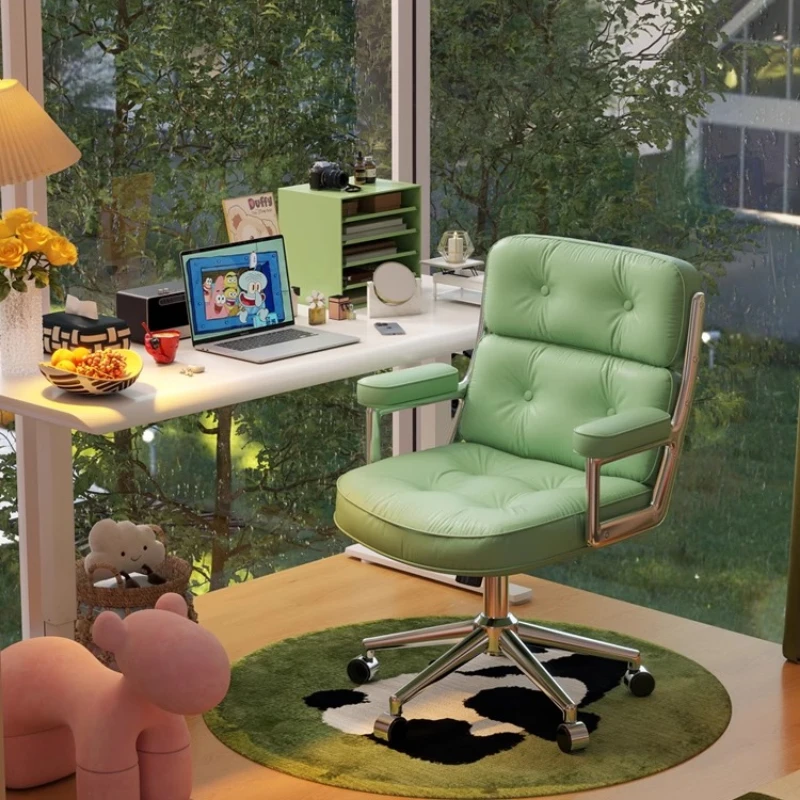 

Bedroom Designer Office Chair Cute Elastic Solid Rotatable Luxury Durable Office Chair Lift Breathability Muebles Home Furniture