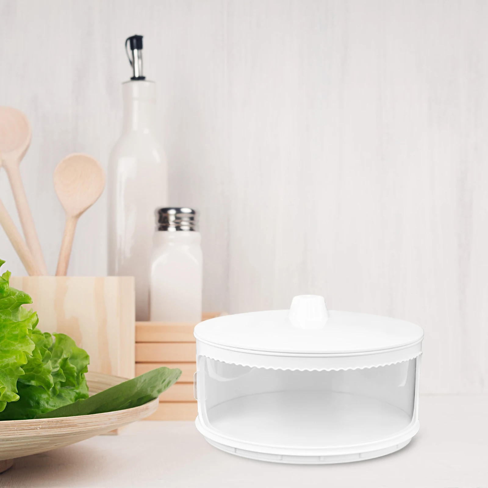 

Multi-layer Large Capacity Food Insulation Cover Dust Proof Kitchen Accessory Plastic Storage Veggie Fruit Sealing Stacking