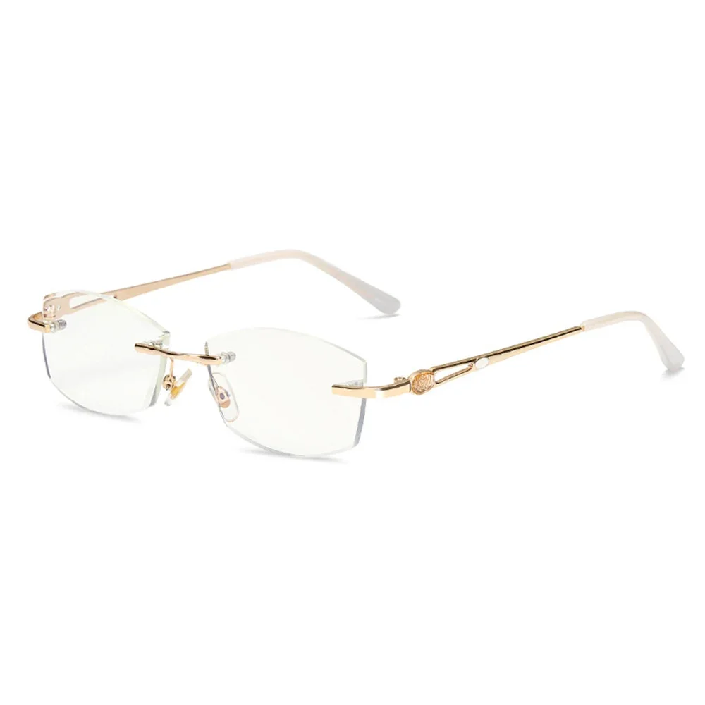 

Клара Vida Diamond Cut Золотая оправа без оправы Мужские очки с защитой от синего света Женские +0,75 +1 +1,5 +2 +2,5 +3 +3,5 до +4