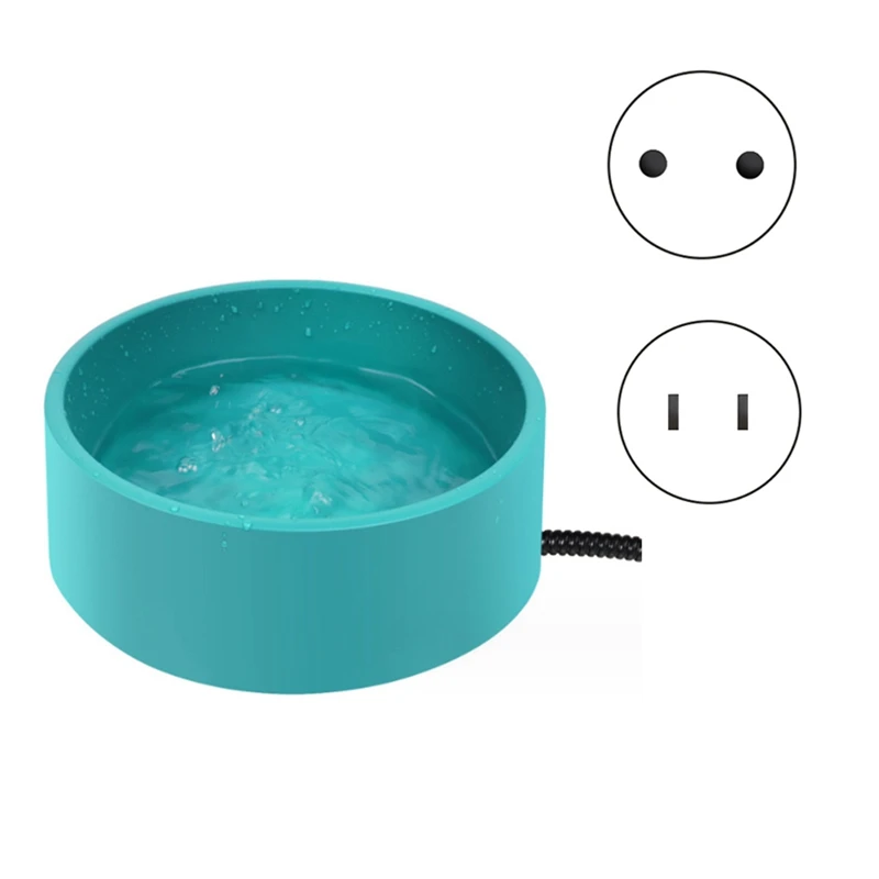 

Heated Pet Bowl - 3.2L For Dog Cats, Heated Pets Bowl, Outdoor Water Bowl For Chicken Duck Squirrel EU Plug Easy To Use