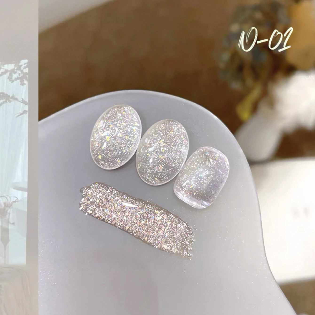 MIANEL 12ML 1-6pcs Starlight Broken Diamond Gel Nail Polish Glitter Platinum Gel Polish White Nails Gold Nails Green Nails