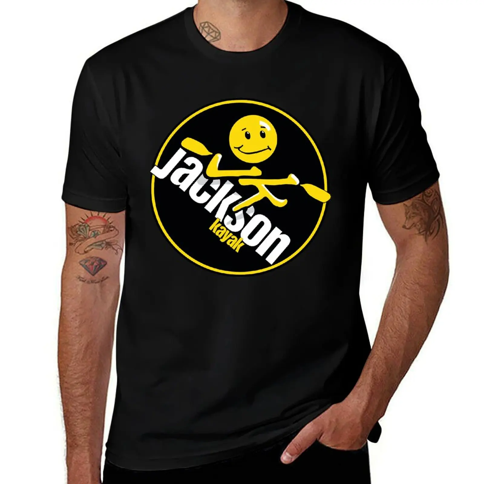Camiseta Jackson Kayak para hombre, camiseta de diseñador, camisetas para hombre, camisetas gráficas vintage para hombre