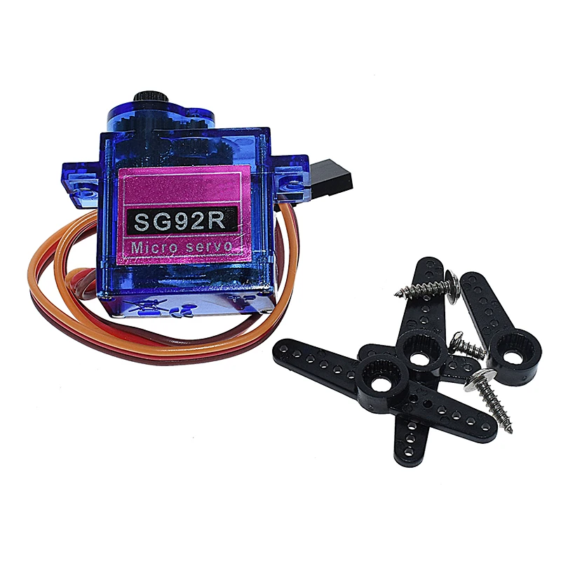 SG92R 180 °   360 °   Serwo Micro 9g 2.5KG z nylonowymi przekładniami z włókna węglowego, zamiennik SG90 do modeli RC, aeromodelarstwa, części do helikopterów — zdjęcie 6
