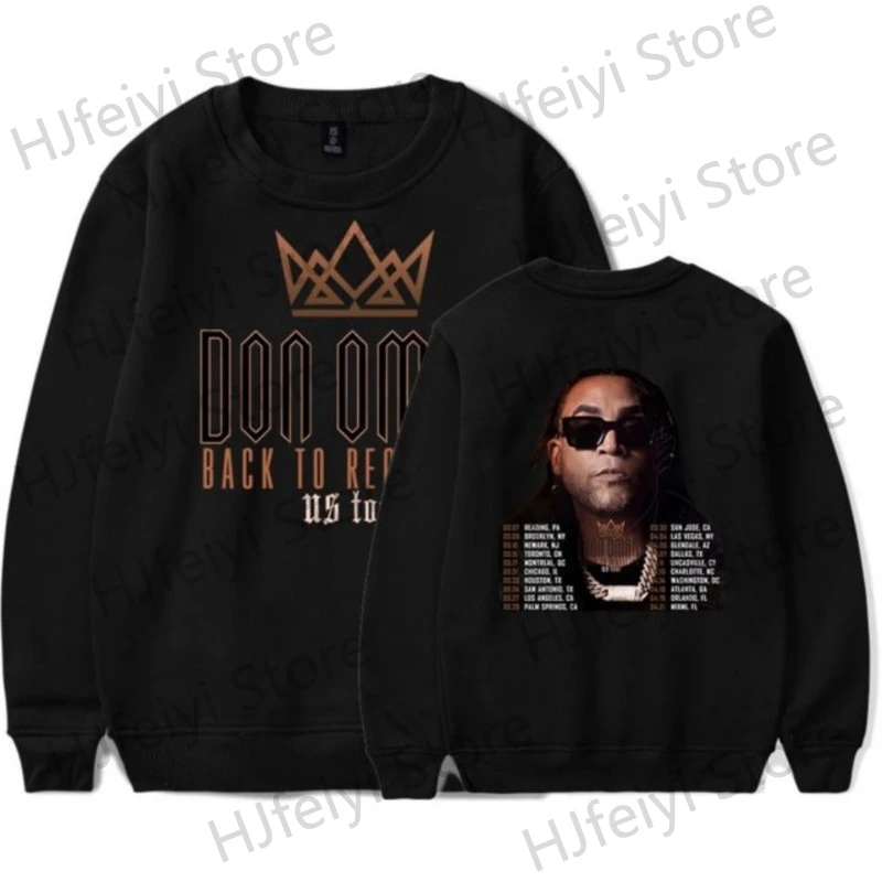 

Don Omar Merch Back To Reggaeton Tour 2024 Long Sleeve Crewneck Sweatshirt For Men/Women Unisex Streetwear Top