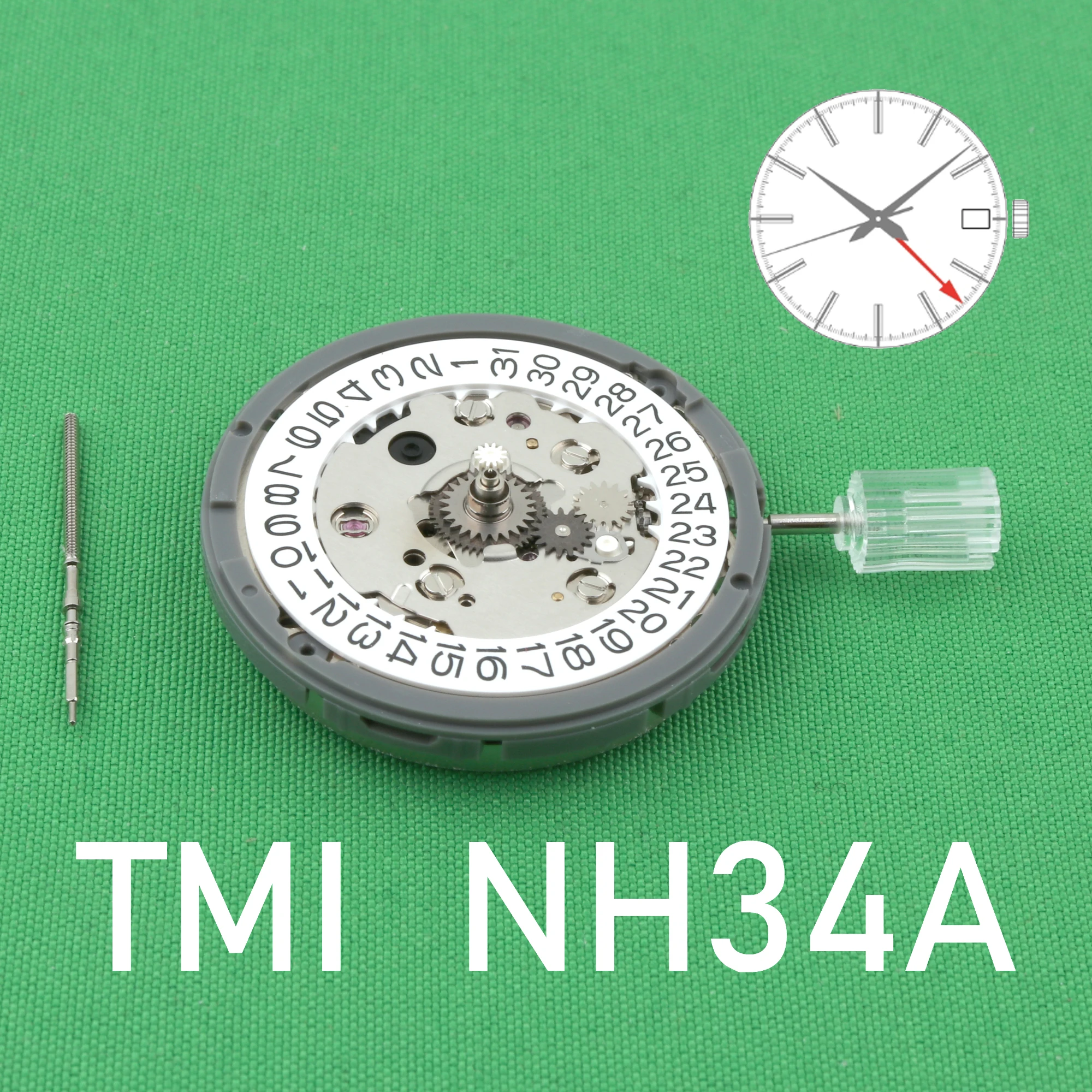 TMI NH34A movement New Japan Seiko NH34 Movement Original SII/TMI NH34 Watch Movement Mechanical Movemen 4 hands